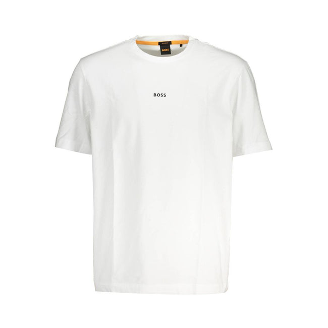 Hugo Boss Weißes Bio-Baumwoll-T-Shirt für Herren