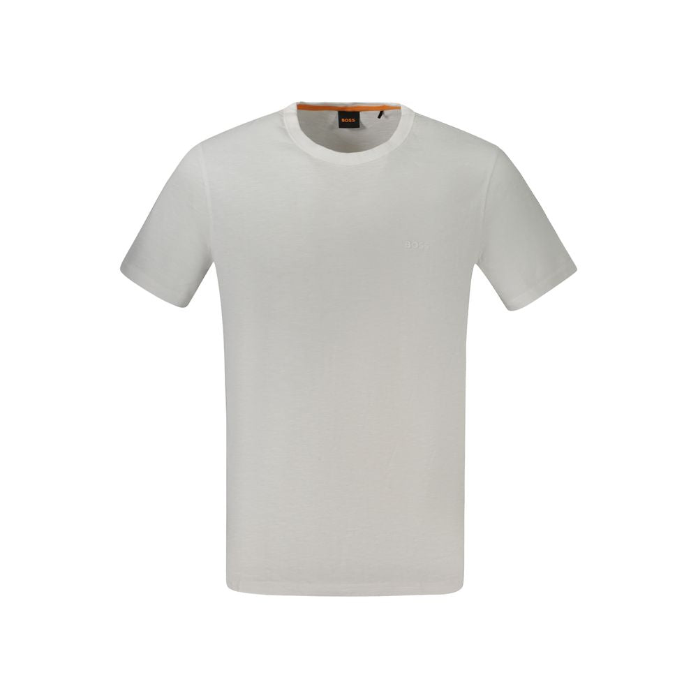 Hugo Boss Men's White Cotton T-Shirt