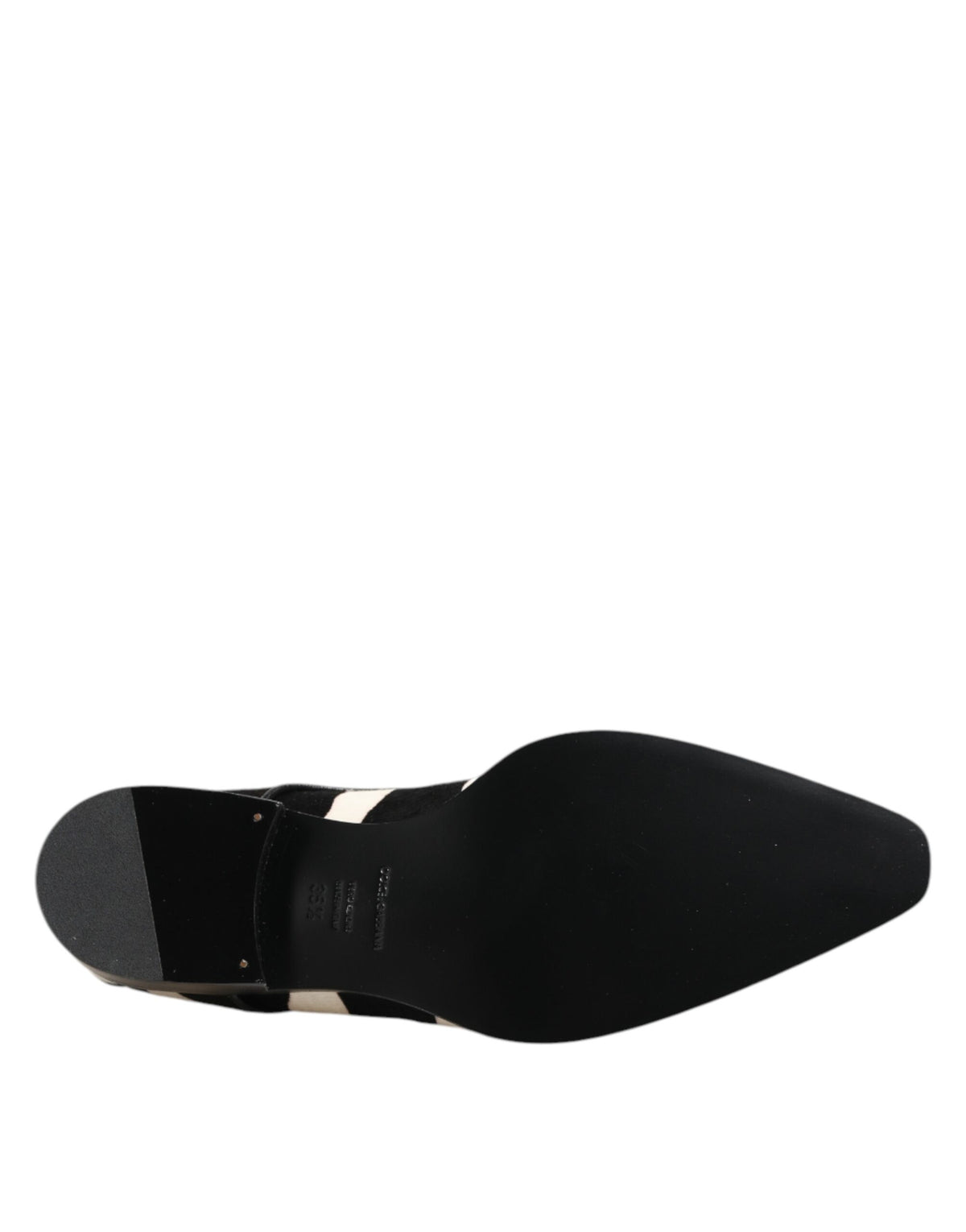 Dolce & Gabbana Black White Zebra Pony Hair Dress Shoes