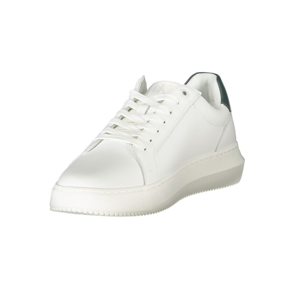 Calvin Klein White Polyurethane Men's Sneaker