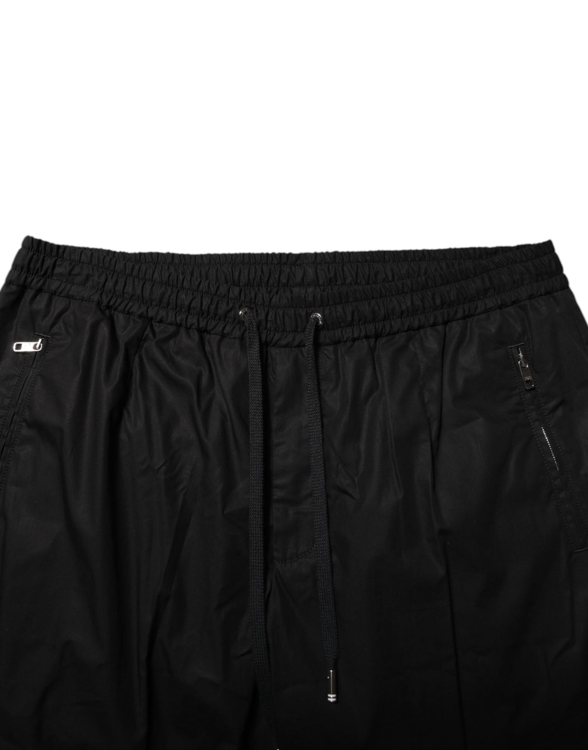Dolce & Gabbana Black Cotton Logo-Tape Men's Jogger Pants