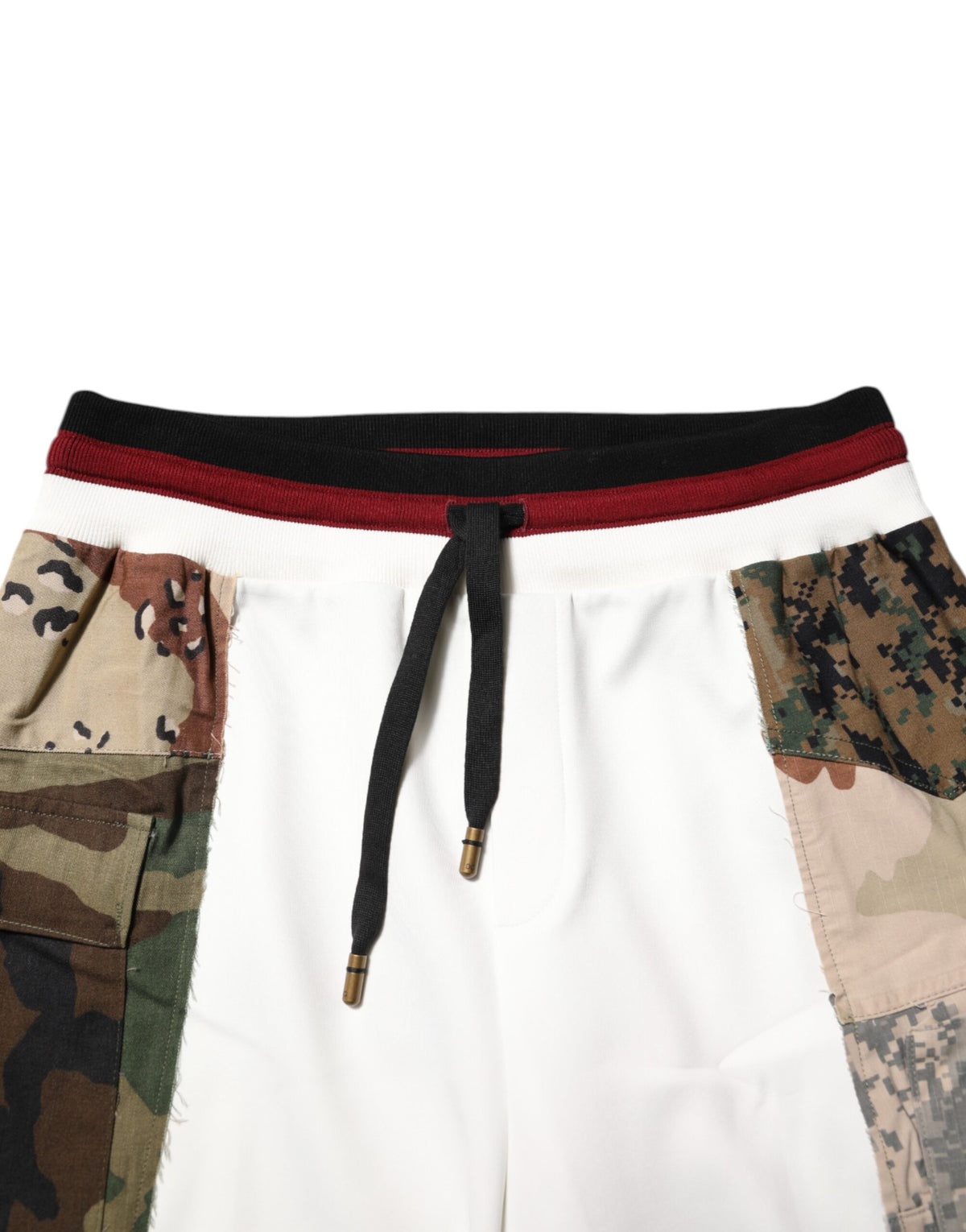 Dolce & Gabbana White Patchwork Joggers