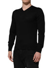 Dolce & Gabbana Dark Grey Embroidered Logo Jumper