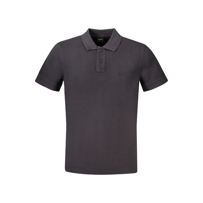 Hugo Boss Schwarzes Baumwoll-Poloshirt für Herren