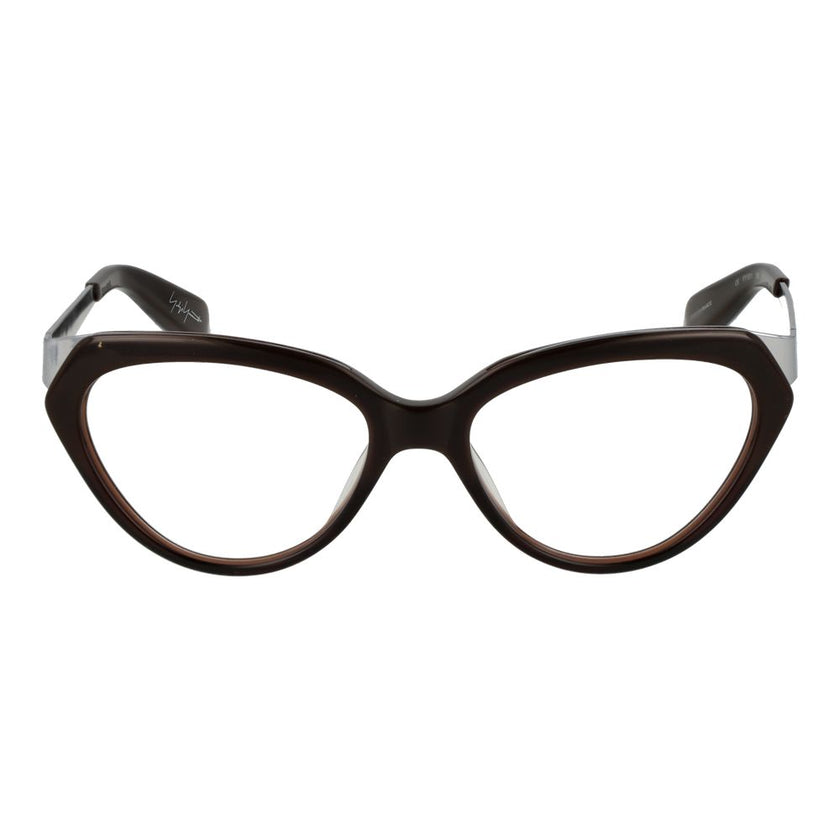 Yohji Yamamoto brown acetate glasses frame