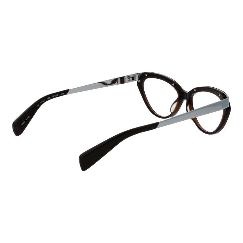 Yohji Yamamoto brown acetate glasses frame