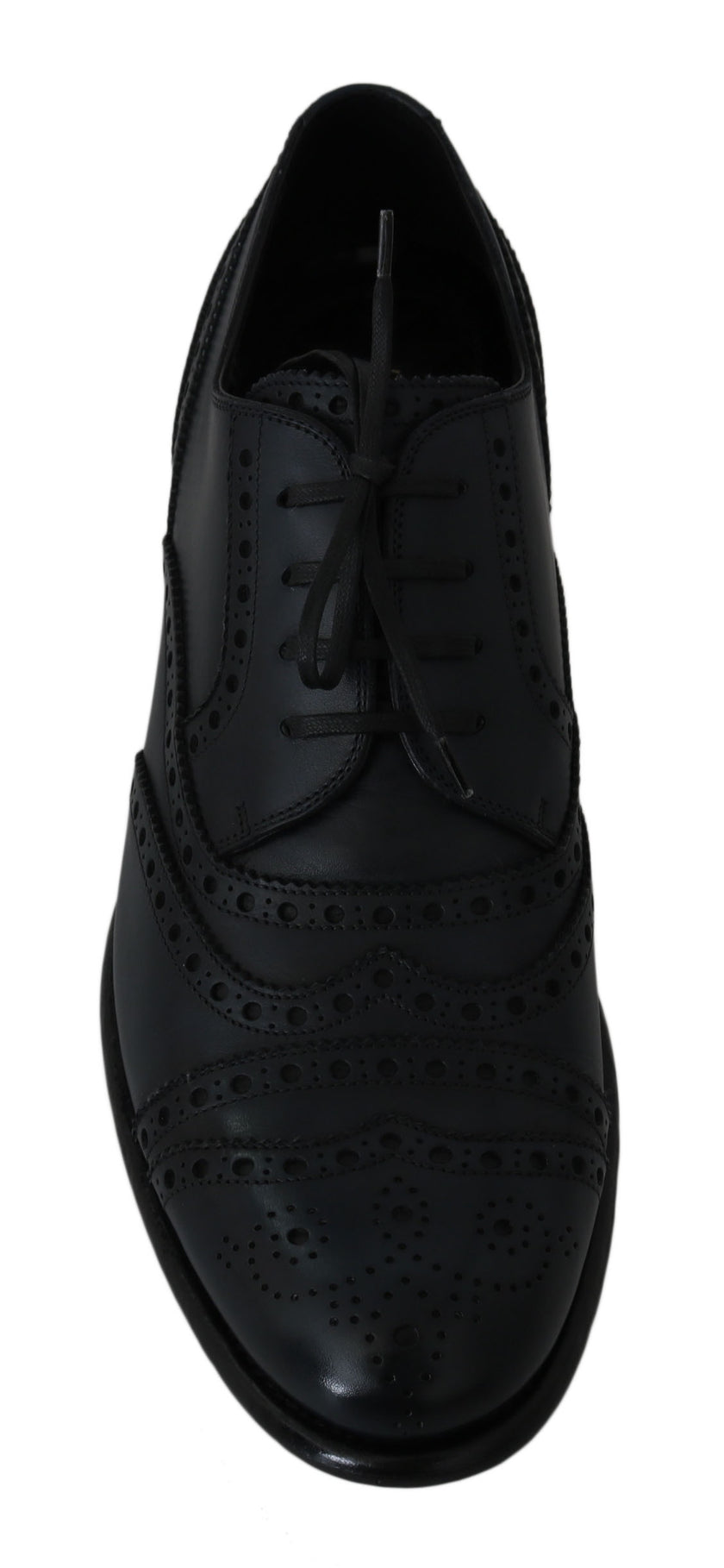 Dolce & Gabbana Dunkelblaue Leder Wingtip Oxford Business Schuhe