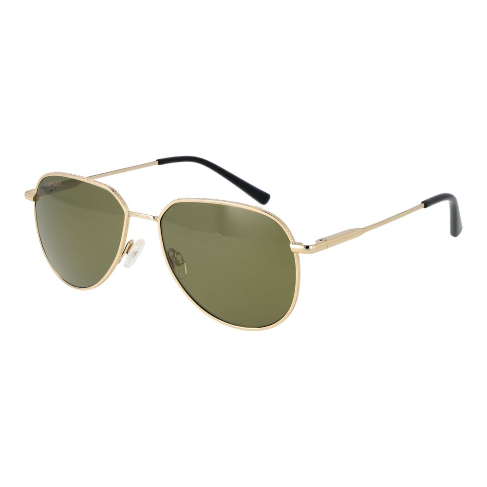 Serengeti Sonnenbrille aus goldfarbenem Kunststoff
