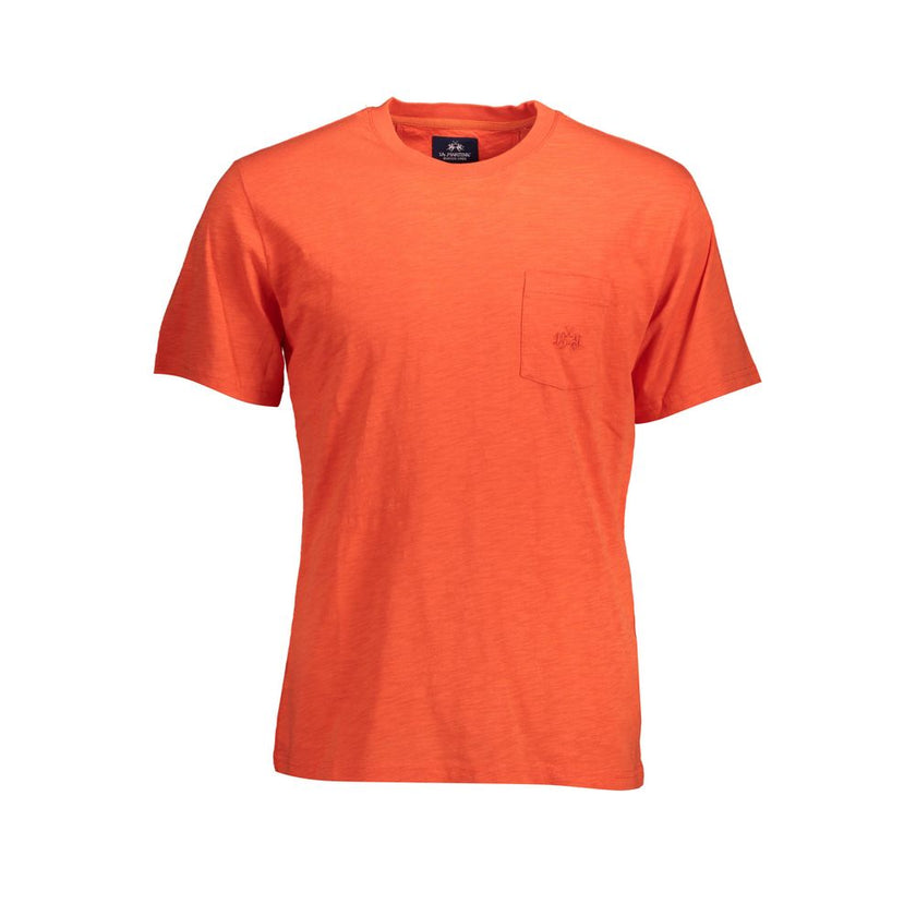 La Martina Rosso Baumwoll-T-Shirt für Herren
