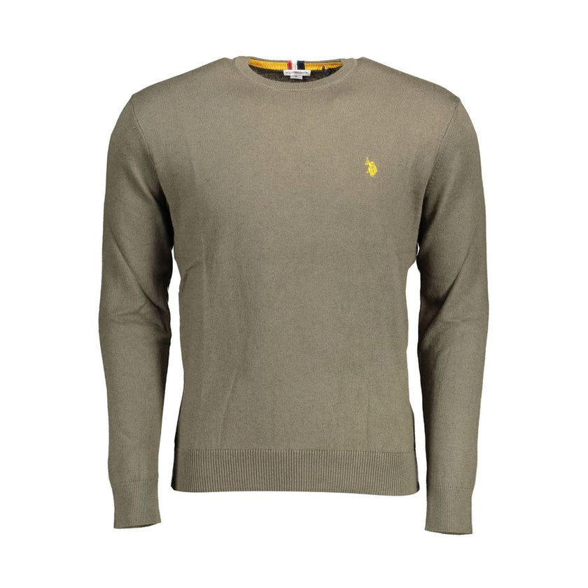 U.S. POLO ASSN. Grünes Baumwollhemd für Herren