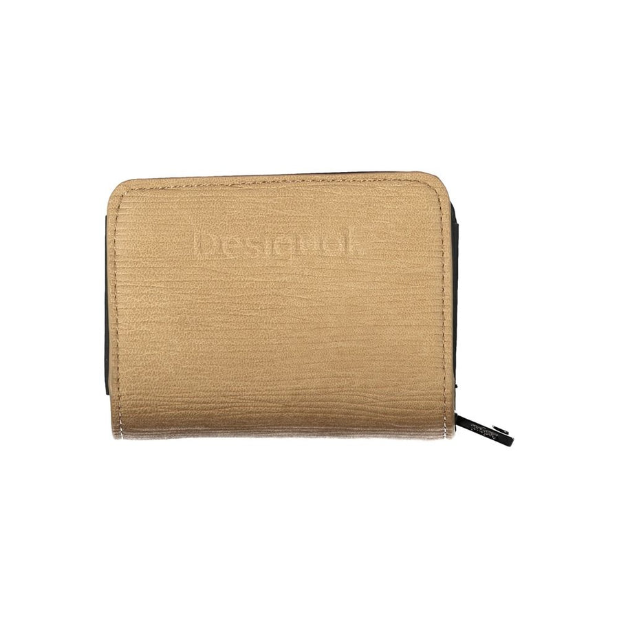 Desigual Brown Polyurethane Wallet for Women