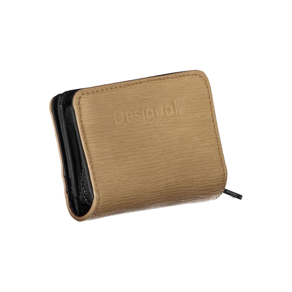 Desigual Brown Polyurethane Wallet for Women