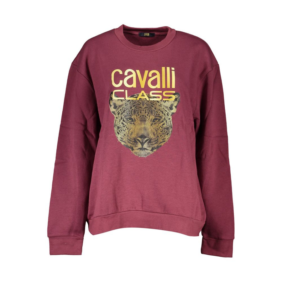 Cavalli Class Lilac Cotton Women's Sweater