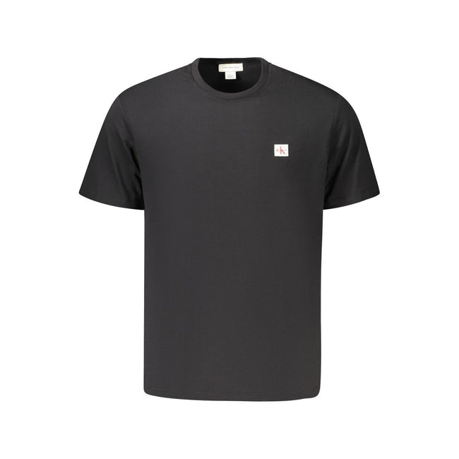 Calvin Klein Schwarzes Baumwoll-T-Shirt für Herren
