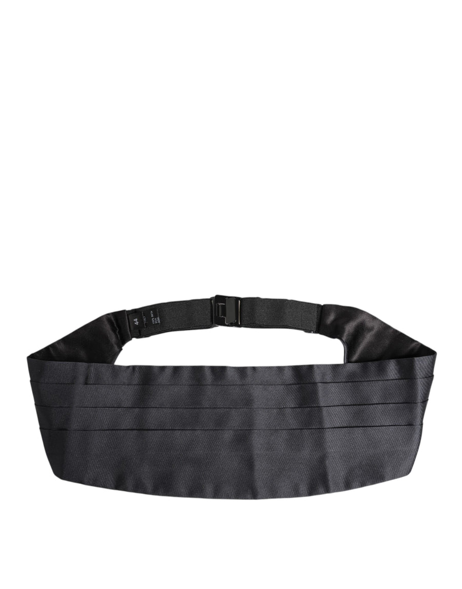 Dolce & Gabbana Dark Blue 100% Silk Waistband Cummerbund