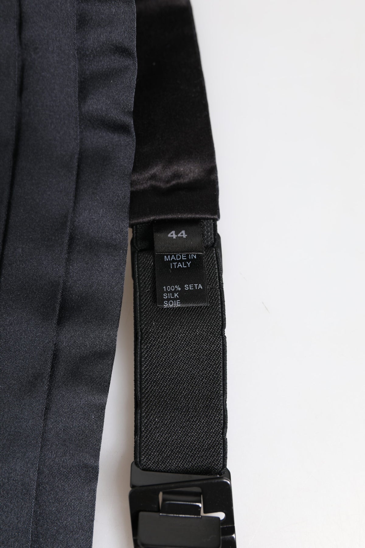 Dolce & Gabbana Dark Blue 100% Silk Waistband Cummerbund