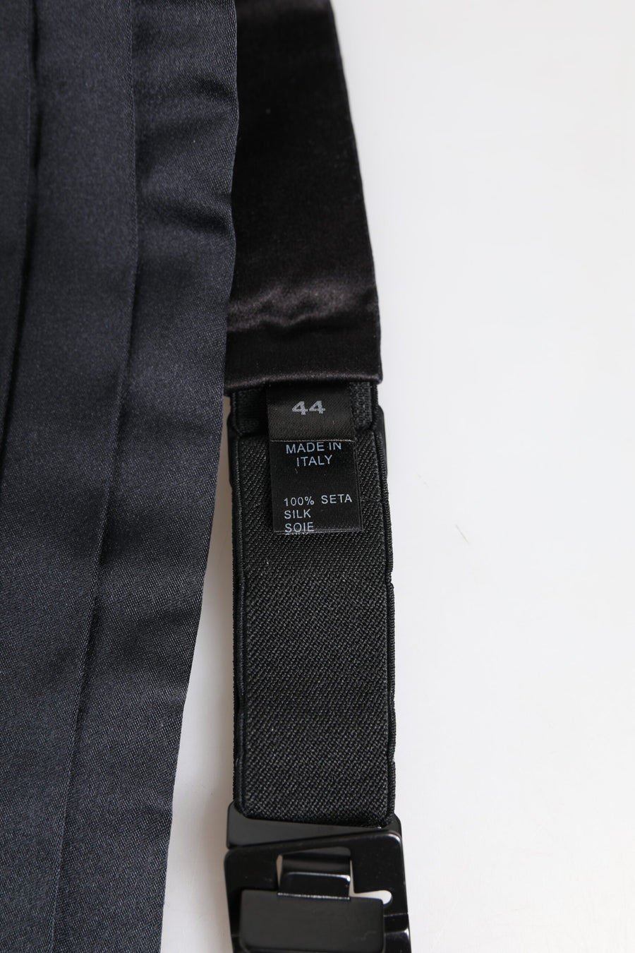 Dolce & Gabbana Dark Blue 100% Silk Waistband Cummerbund