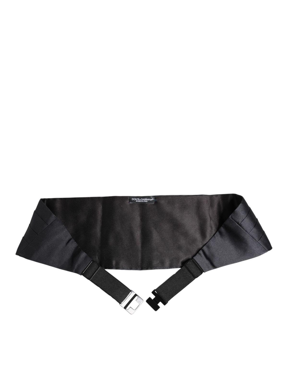 Dolce & Gabbana Dark Blue 100% Silk Waistband Cummerbund