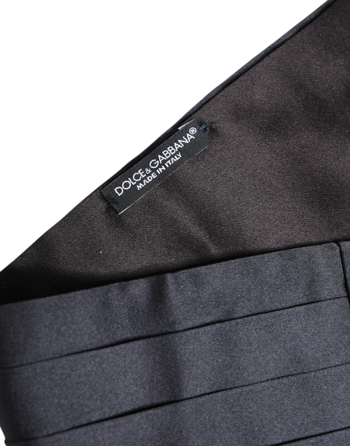 Dolce & Gabbana Dark Blue 100% Silk Waistband Cummerbund