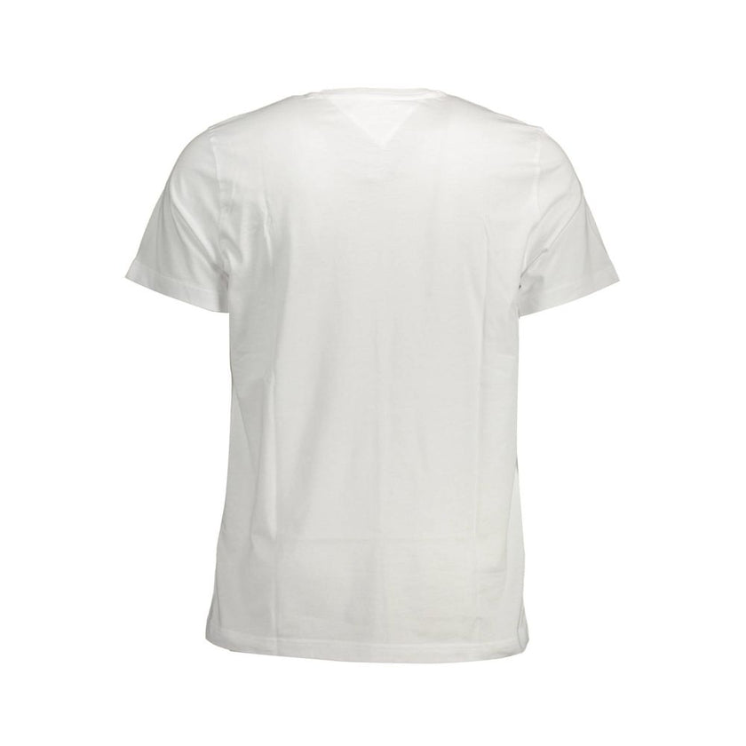 Tommy Hilfiger Weißes Herren-T-Shirt aus Baumwolle