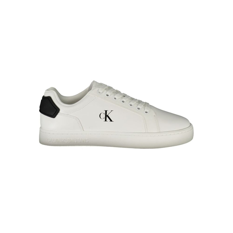 Calvin Klein Men's White Polyurethane Trainers