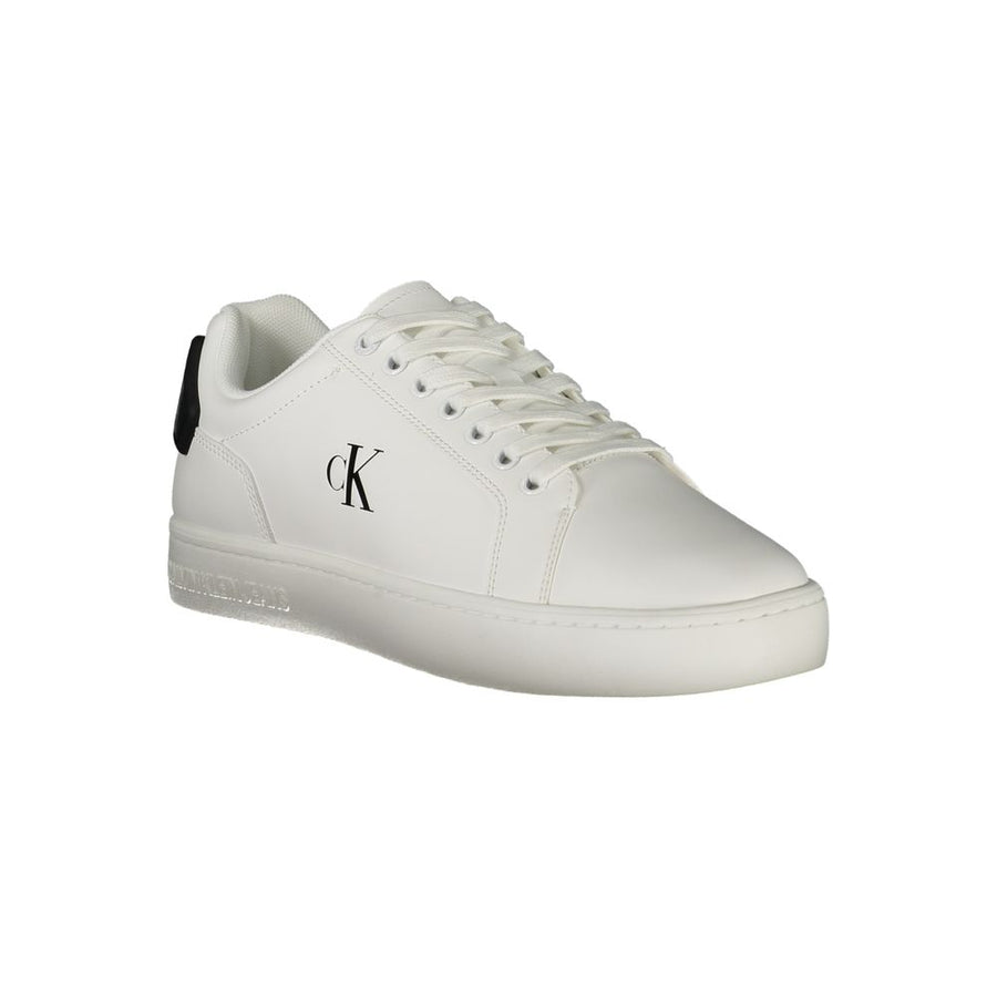 Calvin Klein Men's White Polyurethane Trainers