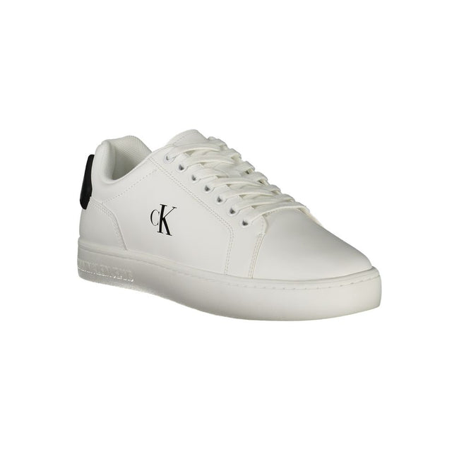 Calvin Klein Bianco Polyurethan-Sneaker für Herren