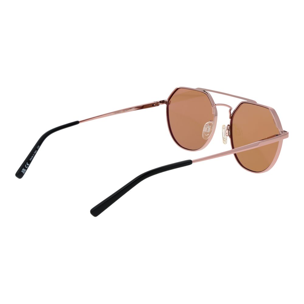 Rose Gold Metal Serengeti Sunglasses