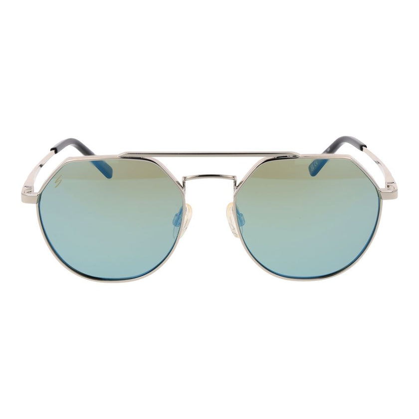 Serengeti Sonnenbrille aus silbernem Metall