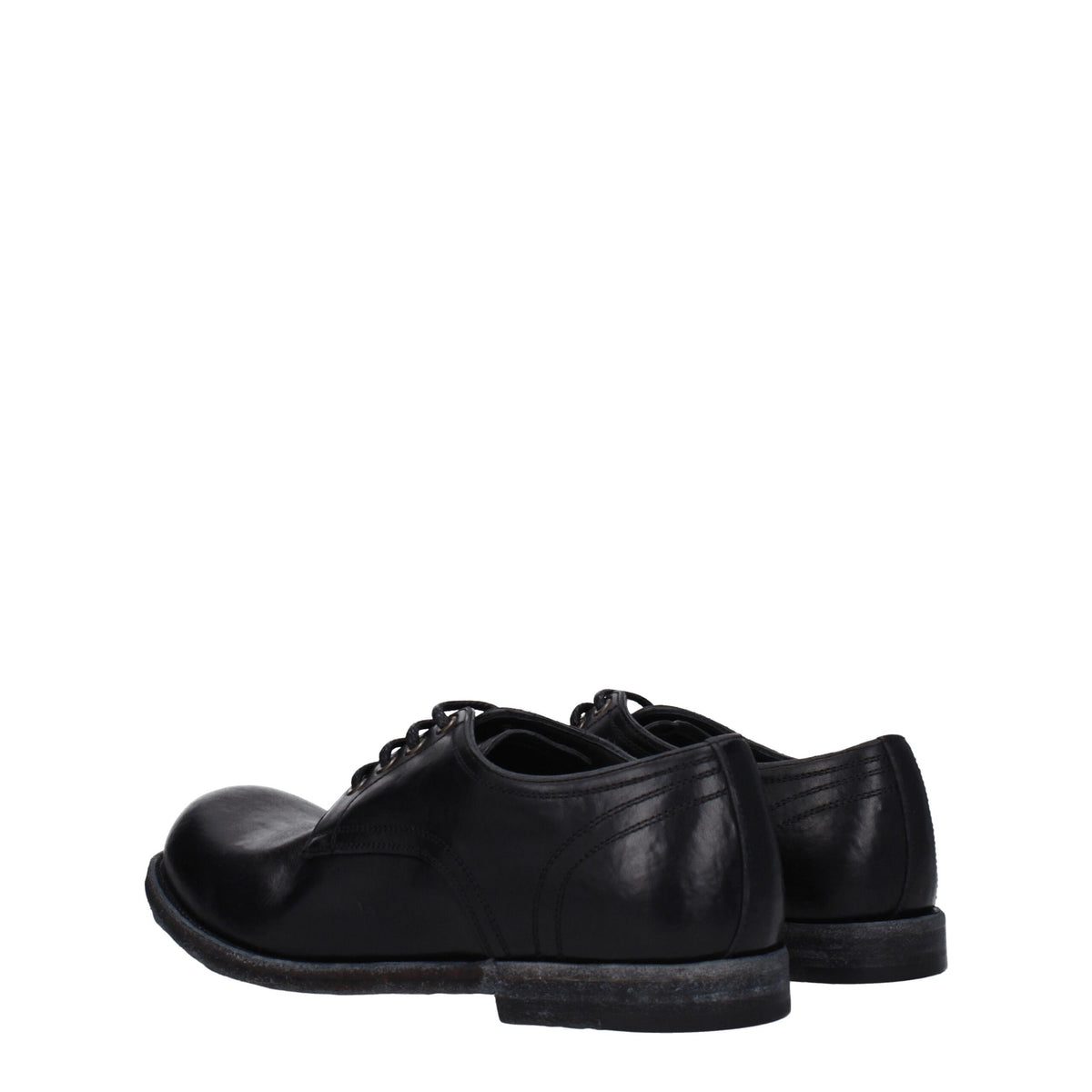 Dolce & Gabbana Black Leather Oxford and Derby Shoes