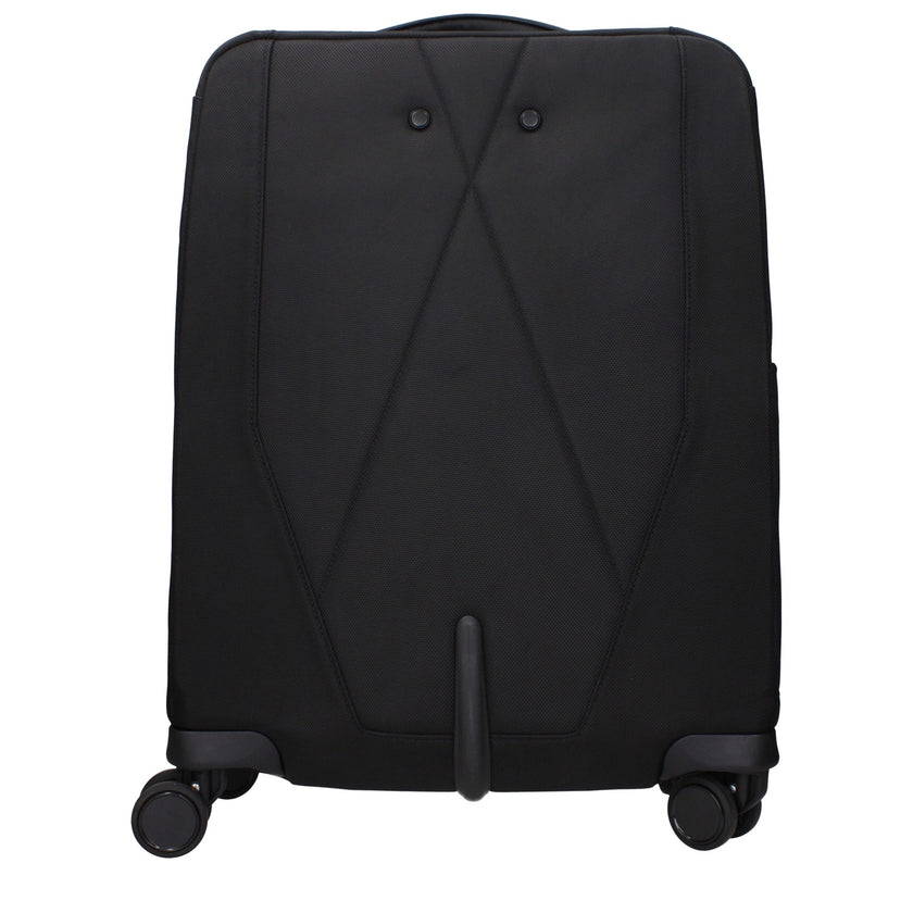 Piquadro Schwarze Stoff-Gepäck- und Reisetasche