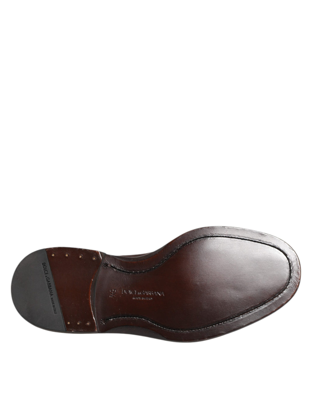 Dolce & Gabbana Brown Velvet Oxford Lace-Up Shoes