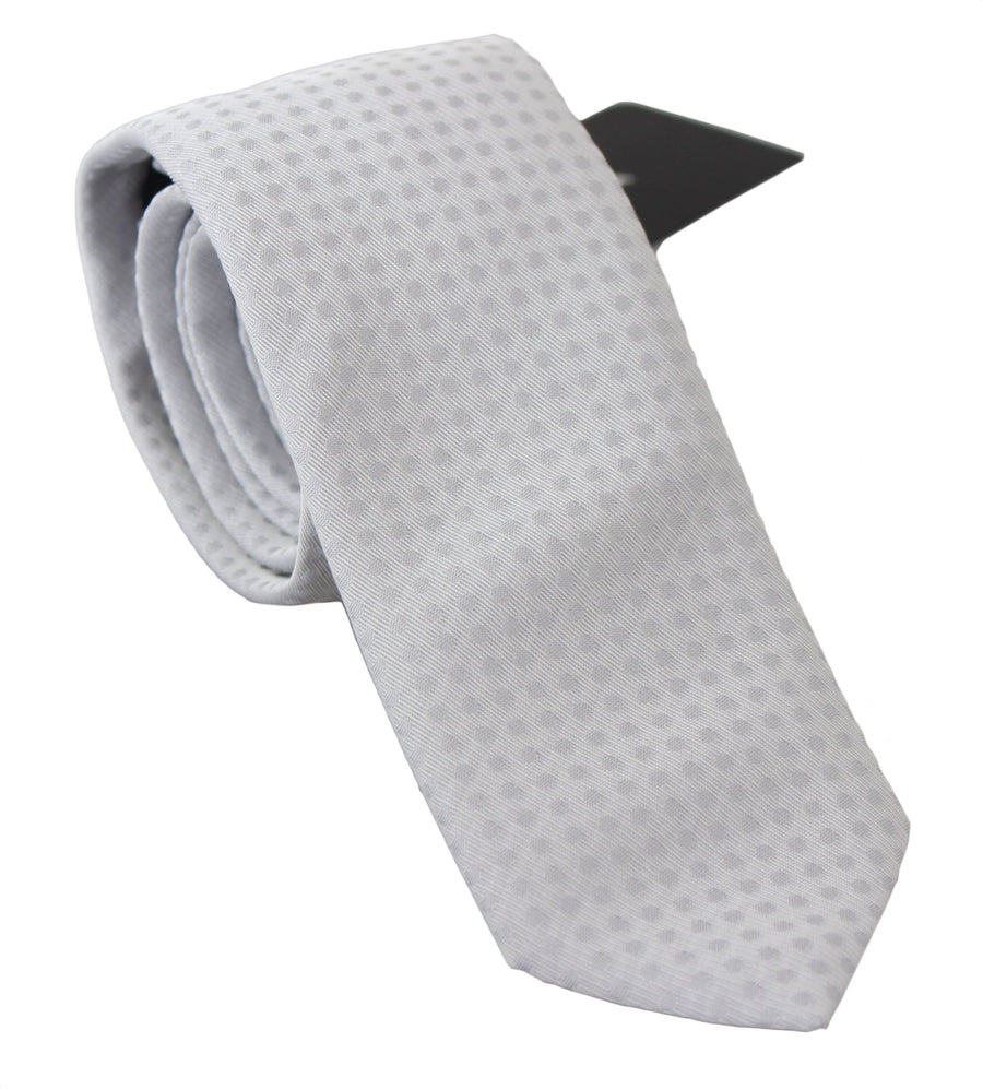 Dolce & Gabbana White Patterned Classic Men's Tie