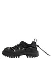 Dolce & Gabbana Schwarze Low Top Lace Up Trekking Sneakers Schuhe