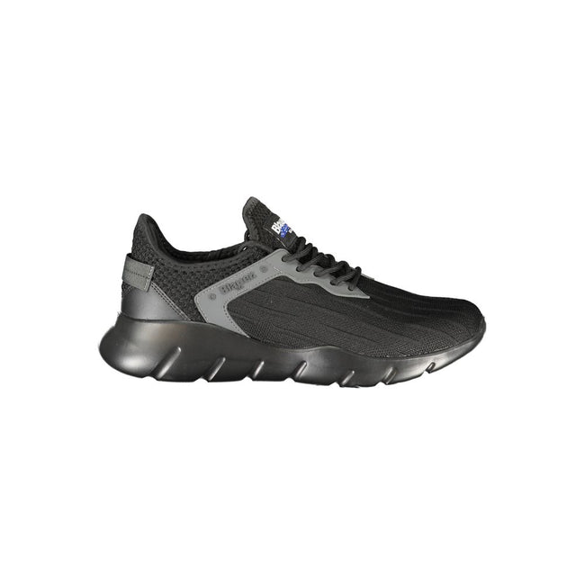Blauer Schwarzer Herren-Sneaker aus Polyester