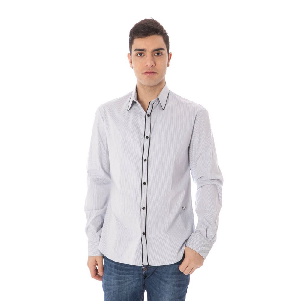 Costume National Azzurro Baumwollhemd für Herren