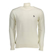U.S. POLO ASSN. Weißer Herren-Pullover aus Baumwolle