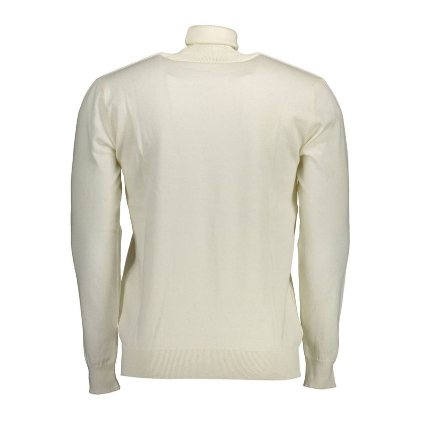 U.S. POLO ASSN. Weißer Herren-Pullover aus Baumwolle