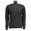 U.S. POLO ASSN. Schwarzes Baumwollhemd