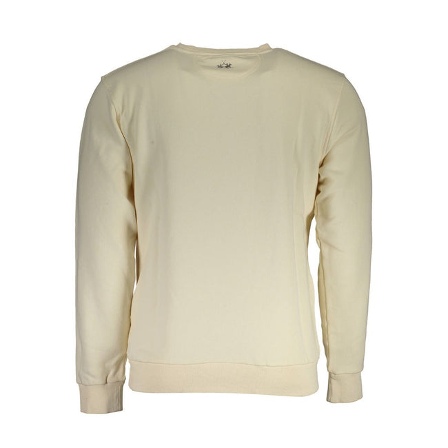 La Martina Bianco Baumwoll-Sweatshirt für Herren