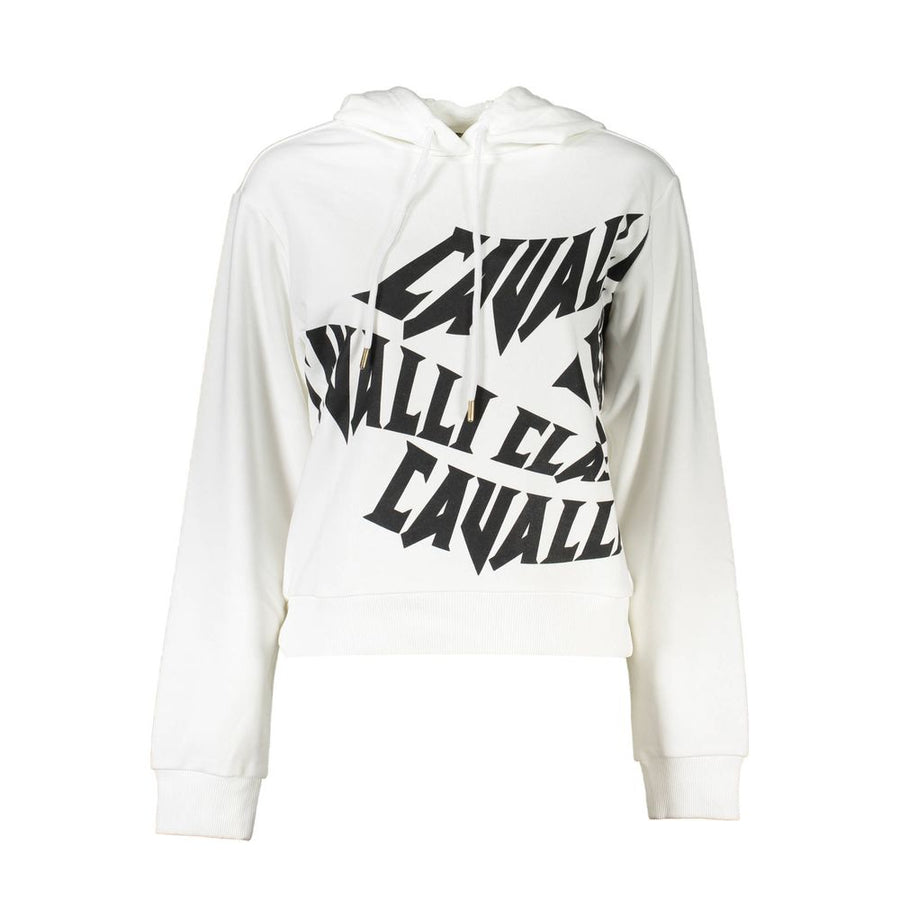 Cavalli Class Women's White Cotton Jumper