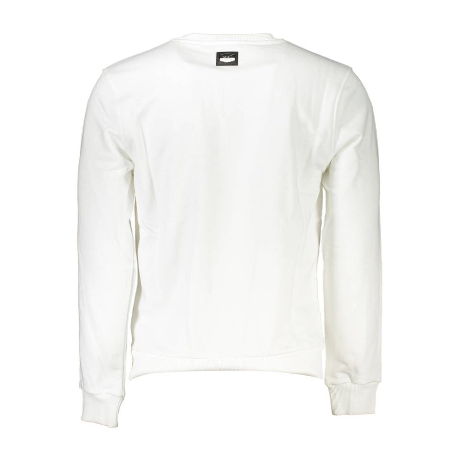 Cavalli Class Bianco Baumwoll-Sweatshirt für Herren
