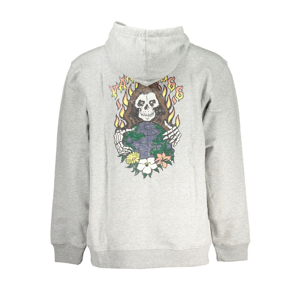 Vans Men's Gray Cotton Hoodie