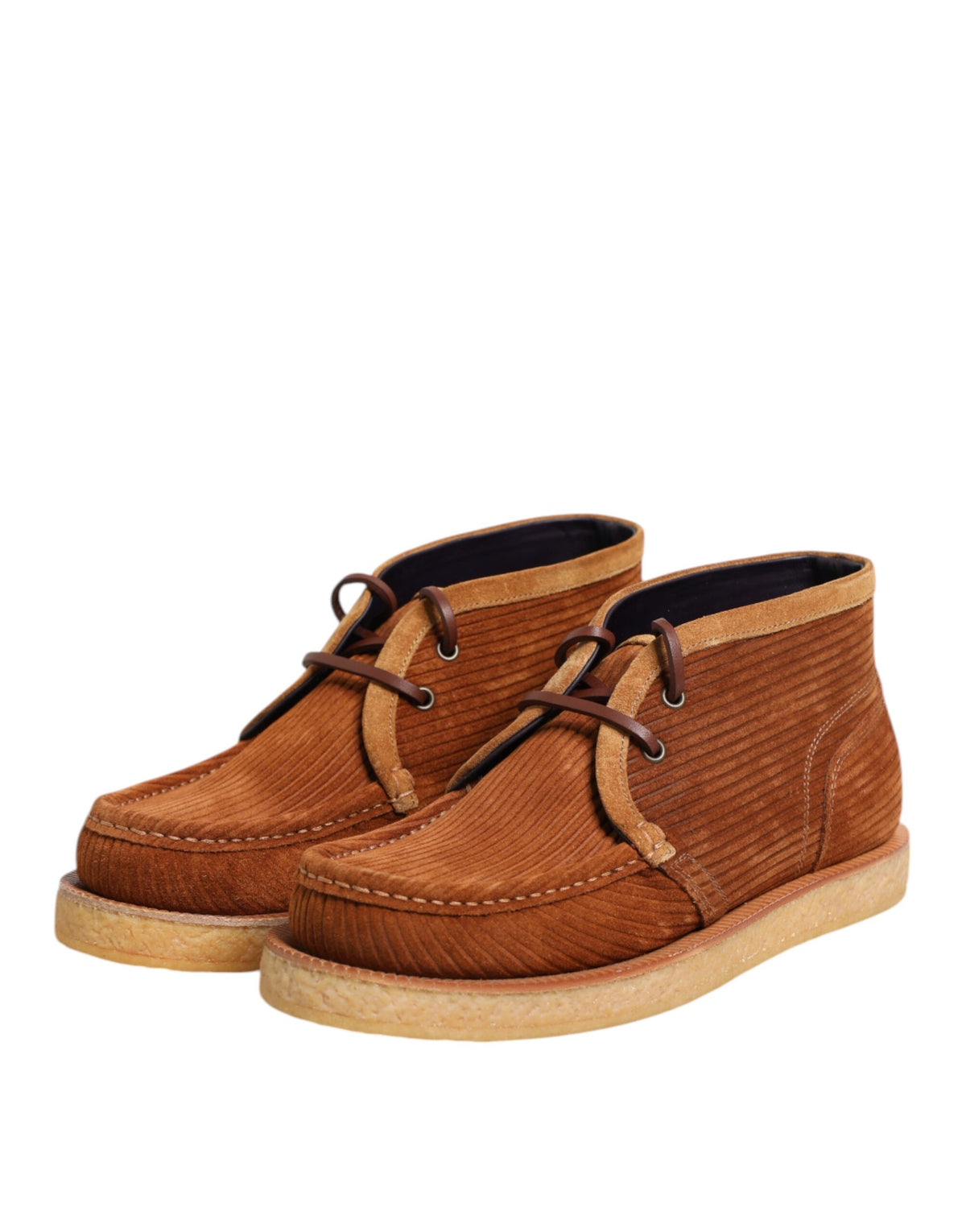 Dolce & Gabbana Brown Suede Nubuck Desert Boots Shoes