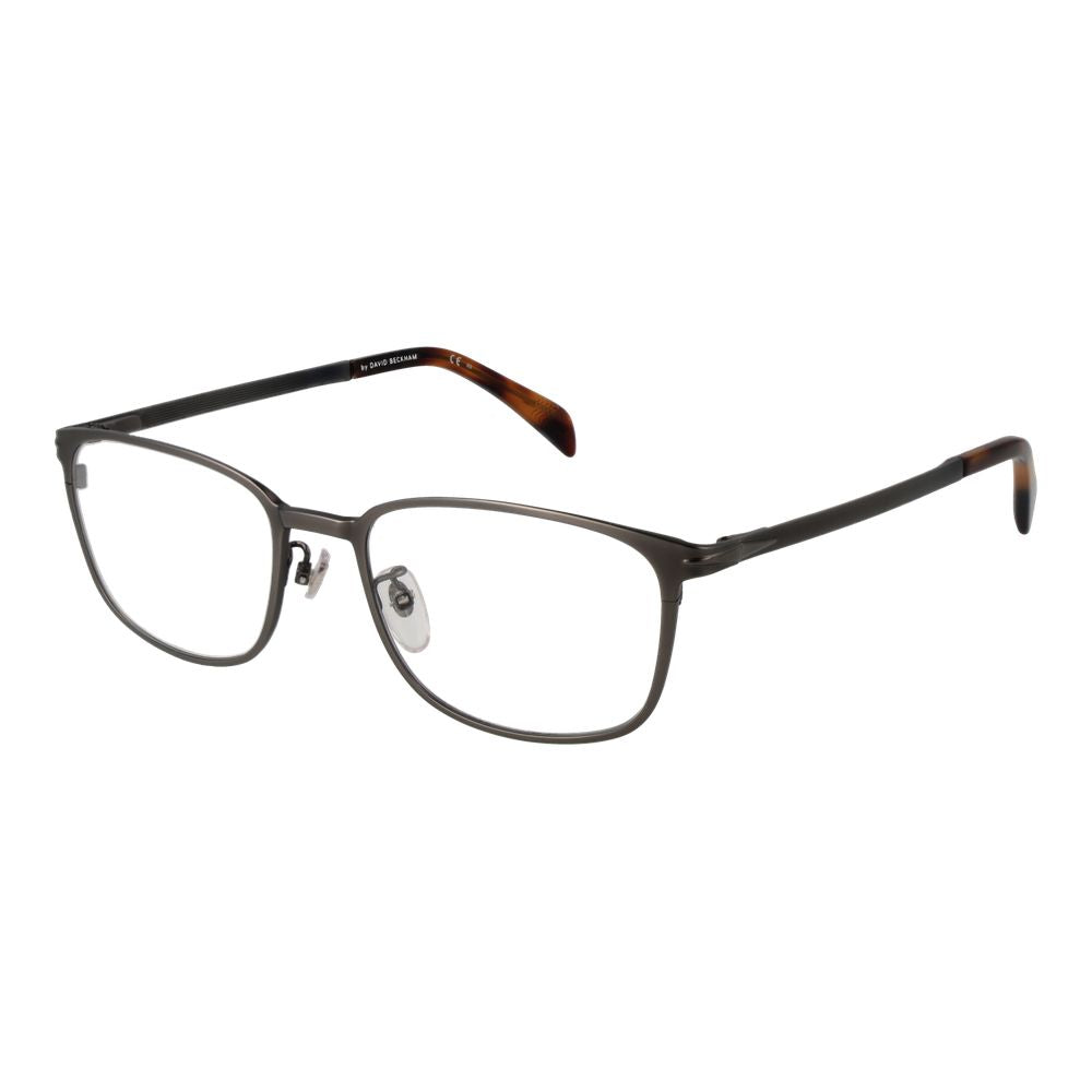 David Beckham Stainless Steel Gray and Silver Eyeglass Frames