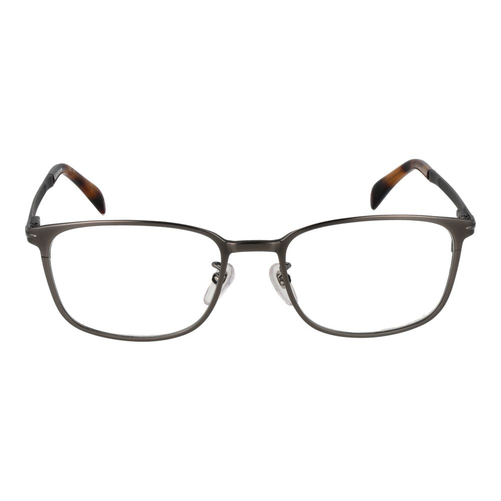 David Beckham Stainless Steel Gray and Silver Eyeglass Frames