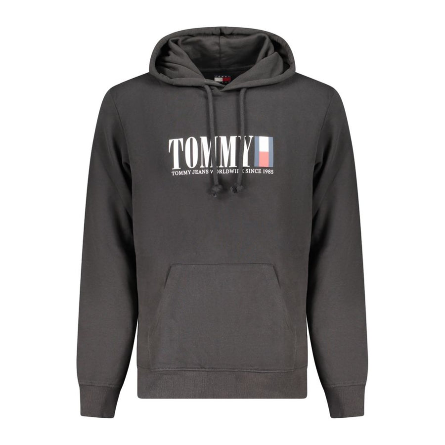 Tommy Hilfiger Schwarzer Herren-Hoodie aus Baumwolle