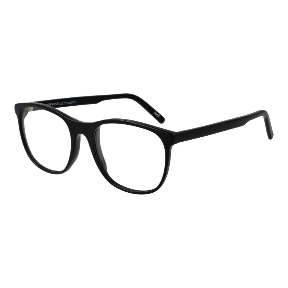 Andy Wolf Schwarze Brille aus Acetat (Gestell)