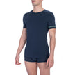 Bikkembergs Herren Doppelpack T-Shirt aus schwarzer Baumwolle