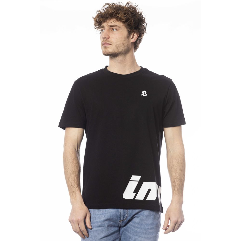 Invicta Herren T-Shirt aus schwarzer Baumwolle